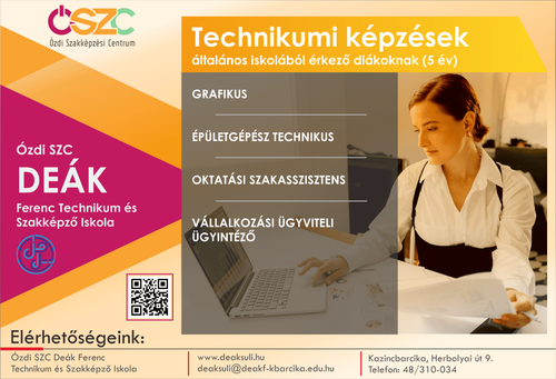 Tanulj tovább a Deákban!